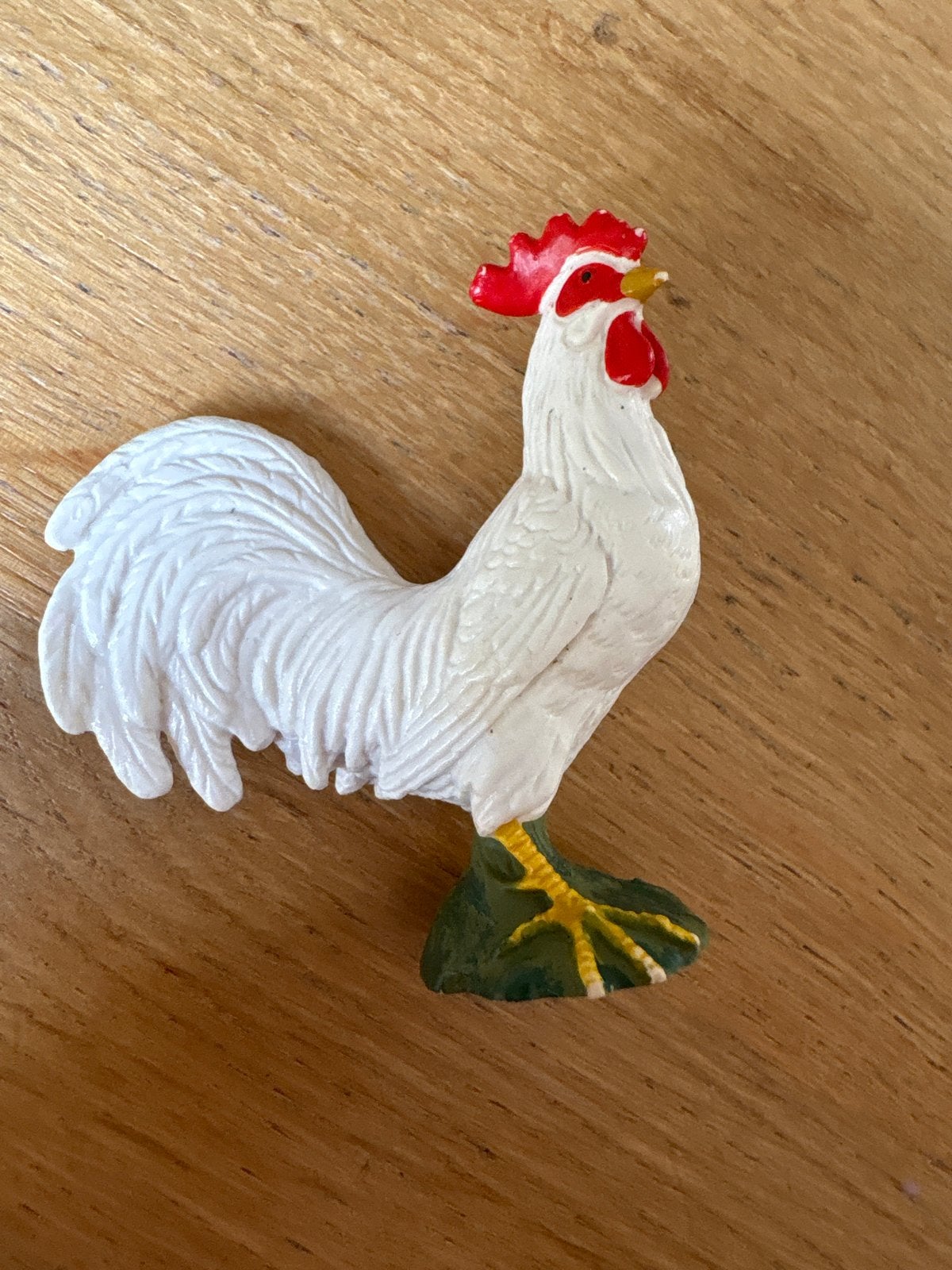 Schleich Haan Figuur - Wit met Rode Kam 1998, Ophalen of Verzenden, Gebruikt