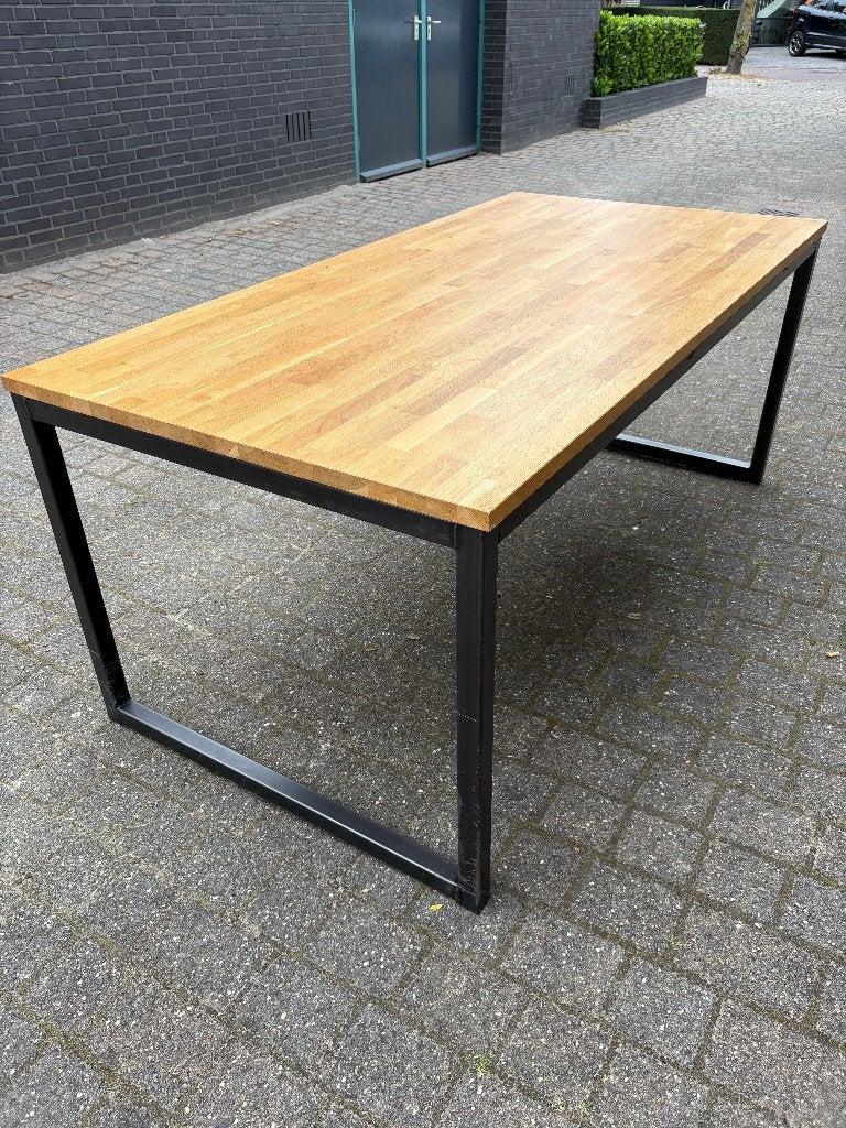Eettafel, Huis en Inrichting, Ophalen, Modern, industrieel, Eikenhout, 50 tot 100 cm