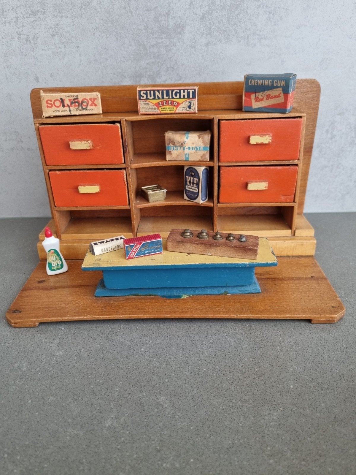 Vintage Miniatuur Winkel / Kruidenierszaak, Gebruikt, Niet van toepassing, Niet van toepassing, Ophalen of Verzenden