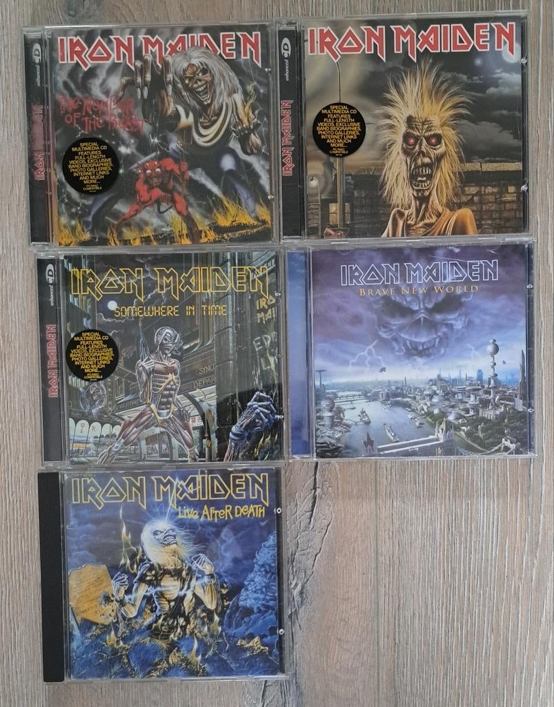 5x CD van Iron Maiden  -  Deel 1, Ophalen of Verzenden, Zo goed als nieuw, Boxset