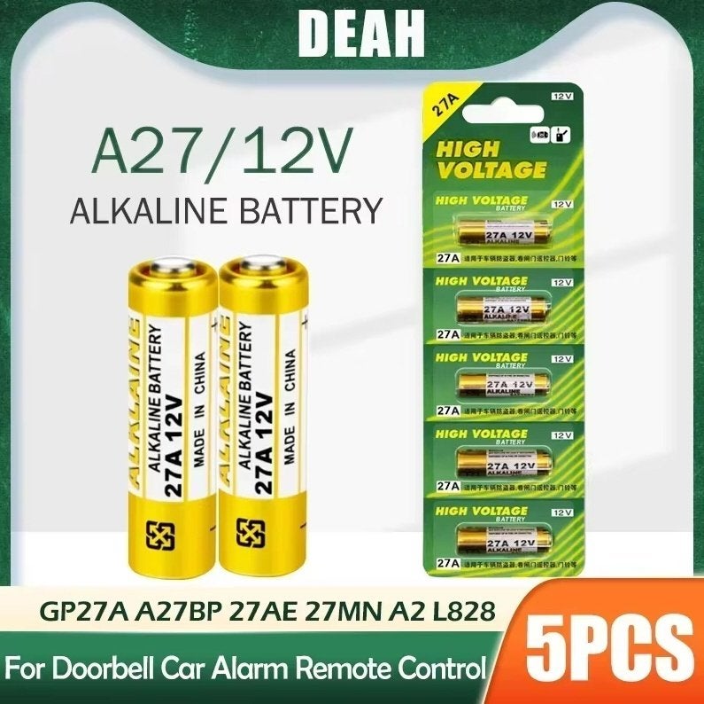 27A A27 12 V Volt Remote Control Alkaline Batterij 8 x 28 mm, Ophalen of Verzenden, Nieuw