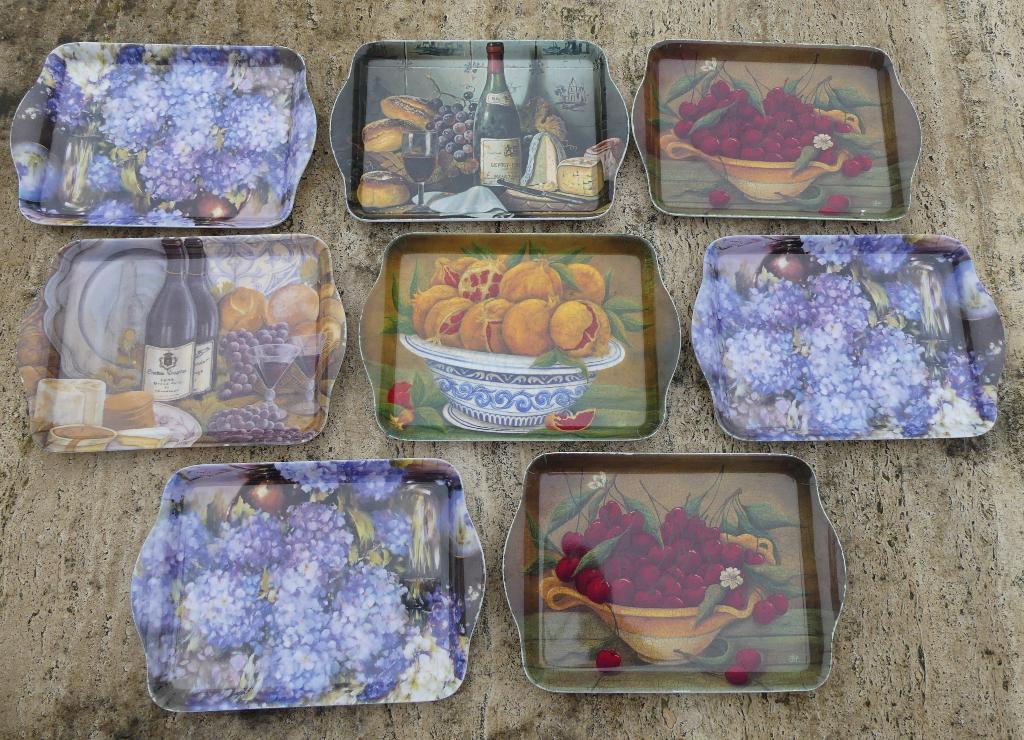8 x Ashdene of Australia Dienbladen Serving Tray, Ophalen of Verzenden, Nieuw, Overige materialen, Overige typen