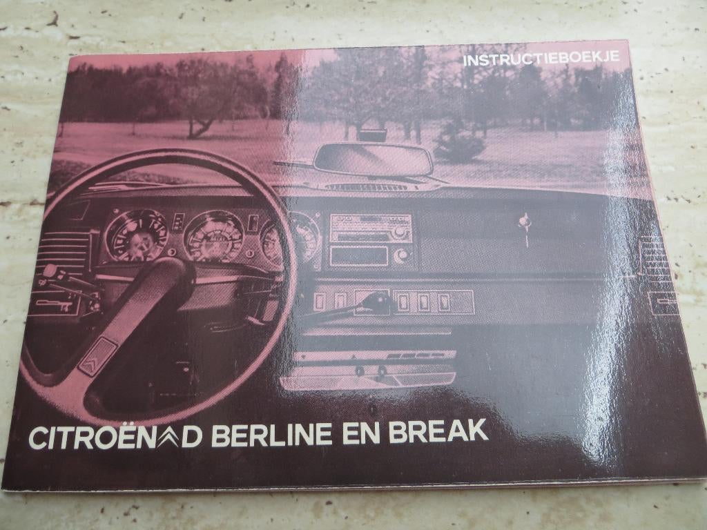 Instructieboek Citroen D, Citroen DS + Break 1972 zeer mooi!, Ophalen of Verzenden