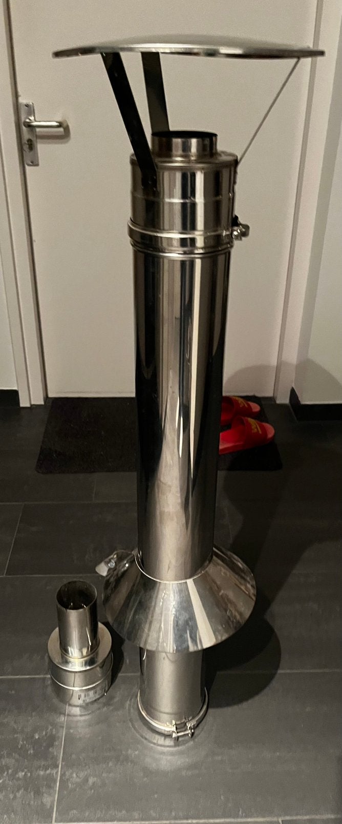 RVS rookkanaal / schoorsteenpijp, Overige typen, Nieuw, Ophalen of Verzenden, 60 tot 150 cm