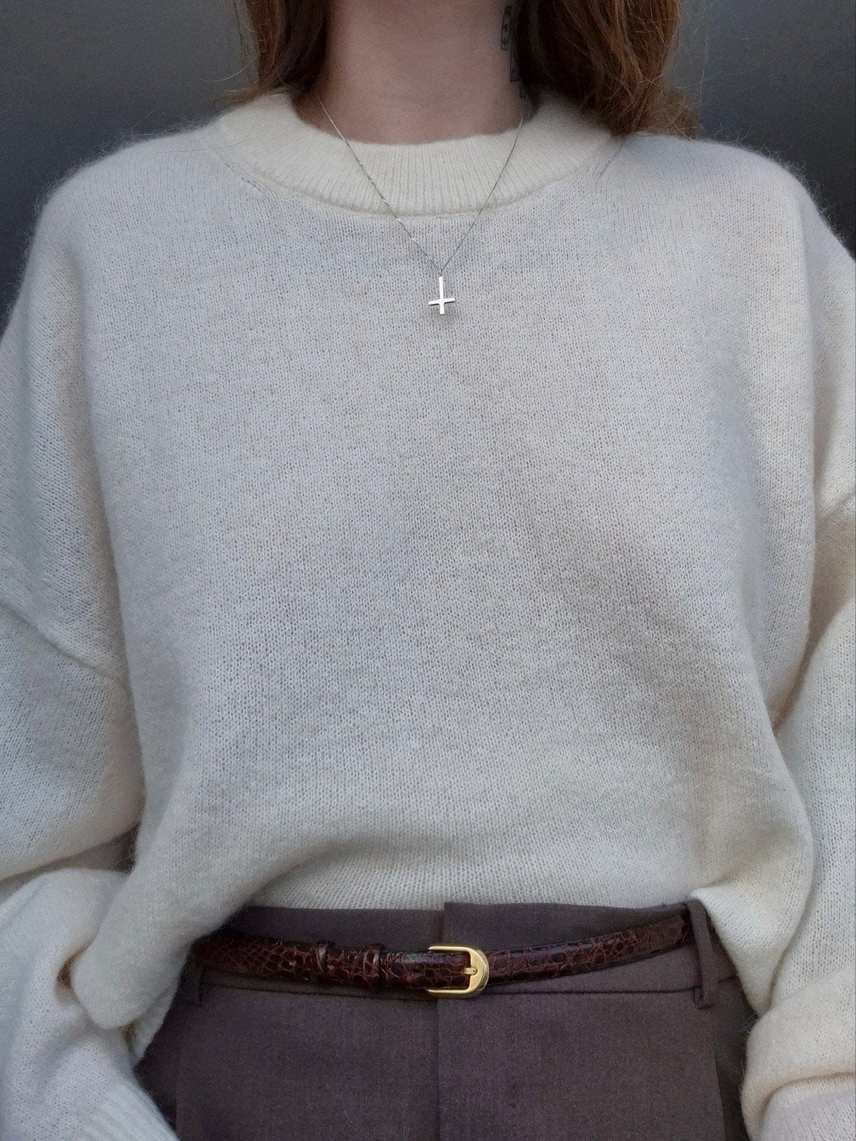 H&M Premium Selection mohair trui, H&M, Wit, Maat 46/48 (XL) of groter, Ophalen of Verzenden