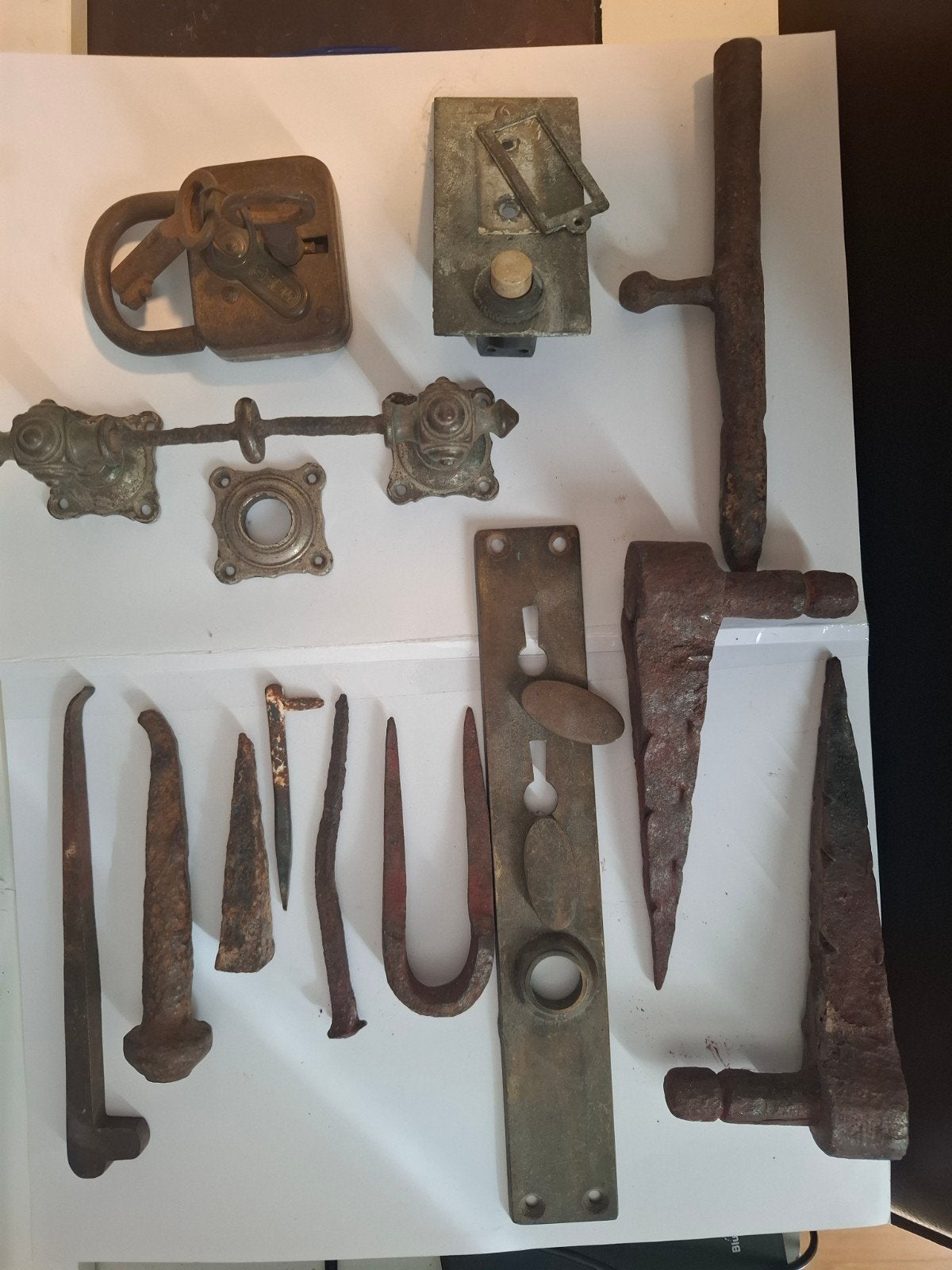 Diverse oude bouwmaterialen en ijzerwaren, Ophalen of Verzenden, Gebruikt, Overige typen
