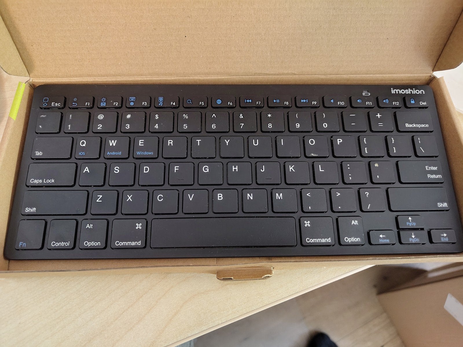 Imoshion draadloos toetsenbord Bluetooth, Ophalen of Verzenden, Zo goed als nieuw, Draadloos, Qwerty