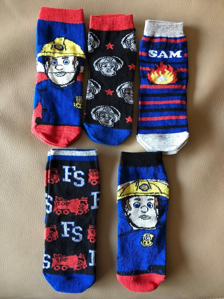 Brandweerman Sam 5 paar kindersokken maat 23-26, nieuw!, Ophalen of Verzenden, Nieuw, Jongen of Meisje, Sokken