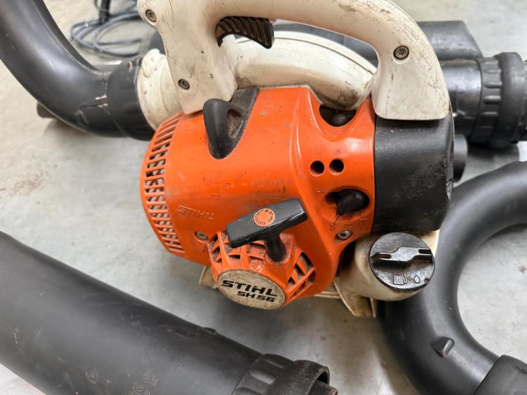 Stihl bezine bladblazer/ bladzuiger, Ophalen, Gebruikt, Met opvangzak, Handgedragen