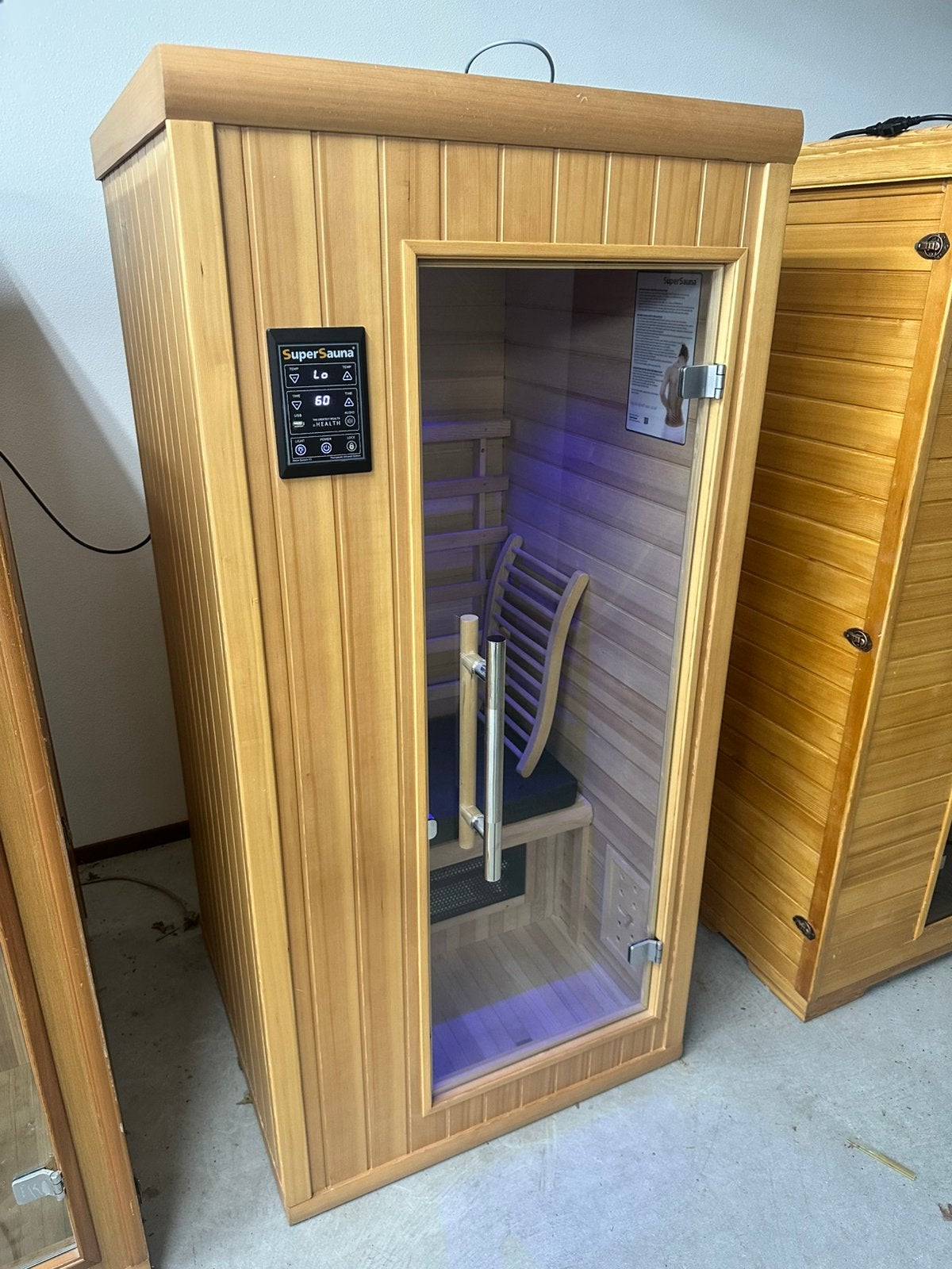 Tekoop: Supersauna 1 fysio met full spectrum stralers, Ophalen of Verzenden, Infrarood, Complete sauna