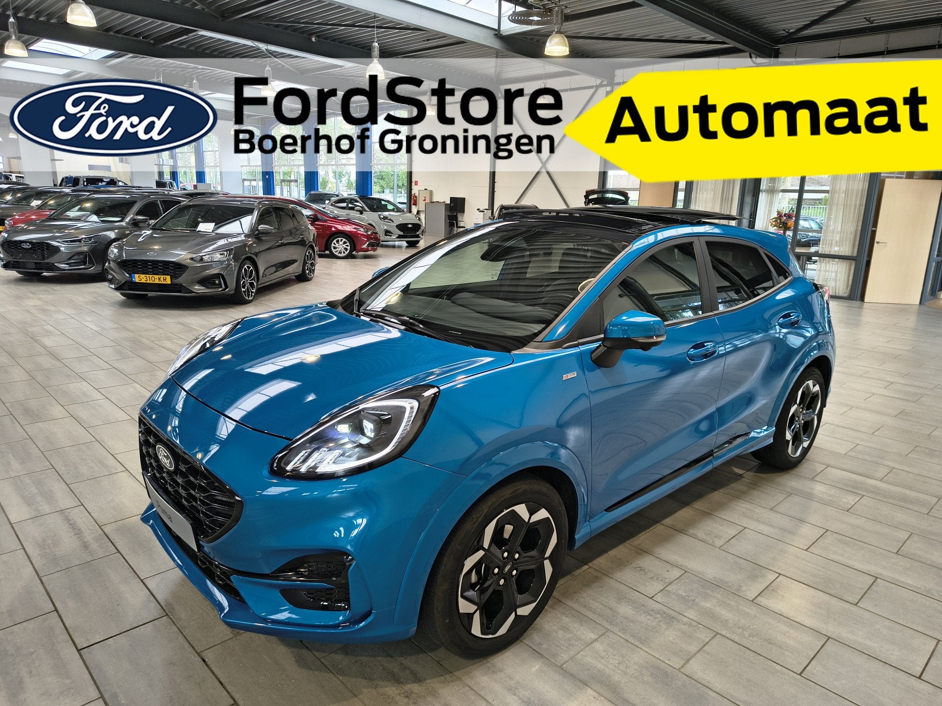 Ford Puma EcoBoost Hybrid 155PK ST-Line X | Winter Pack | Pa, 12 maanden, Zwart, 1226 kg, Bedrijf