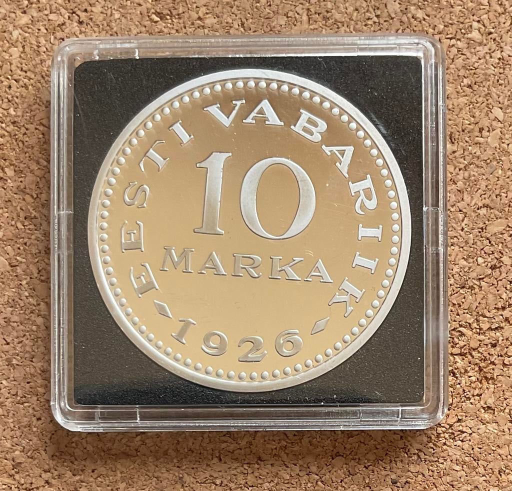 Penning / Replica - Estonia - 10 Marka 1926., Ophalen of Verzenden, Overige materialen, Buitenland