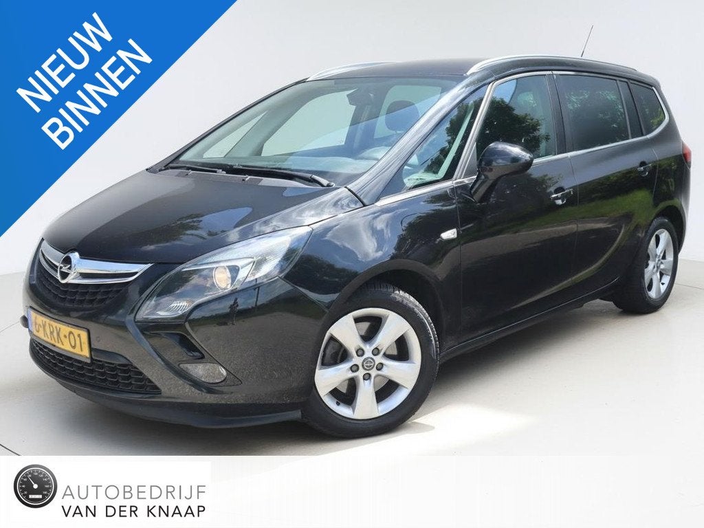Opel Zafira Tourer 1.6 Business+ | Clima | Cruise | Multimed, Auto's, Opel, Euro 5, Gebruikt, Zwart, 4 cilinders