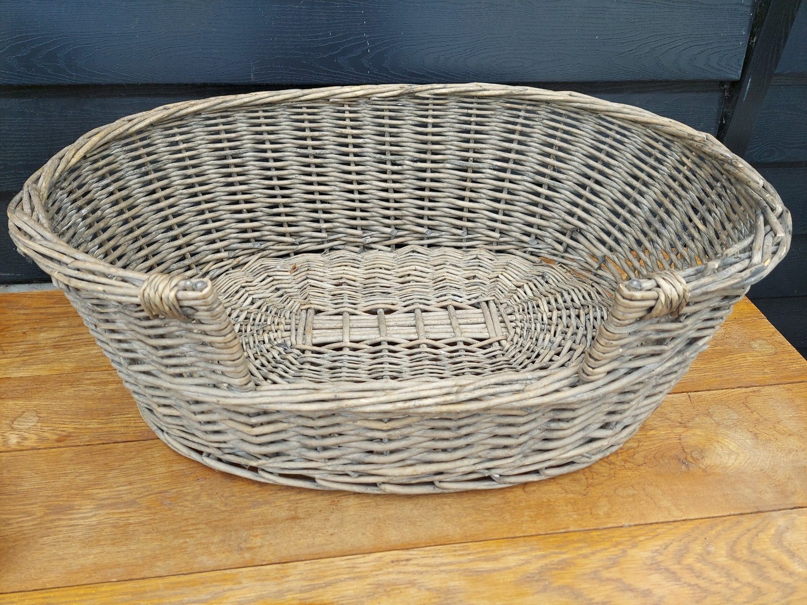 rotan hondenmand rieten hondemand, Ophalen of Verzenden, Zo goed als nieuw, Riet