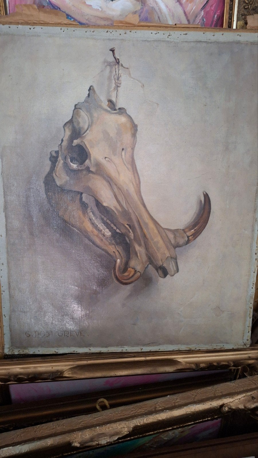 schilderij Gérard Post Greve, Antiek en Kunst, Ophalen