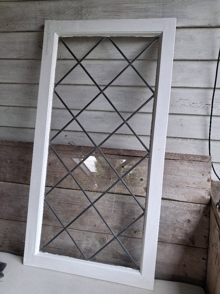 glas in lood ramen, Ophalen, Gevelraam of Ruit, Gebruikt, 80 tot 120 cm
