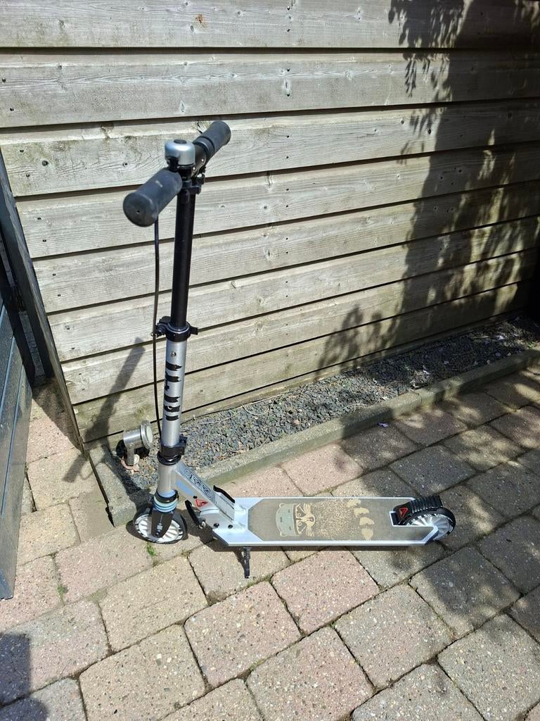 Step met handrem en standaard Oxelo, Ophalen of Verzenden, Gebruikt, Gewone step, Onbekend