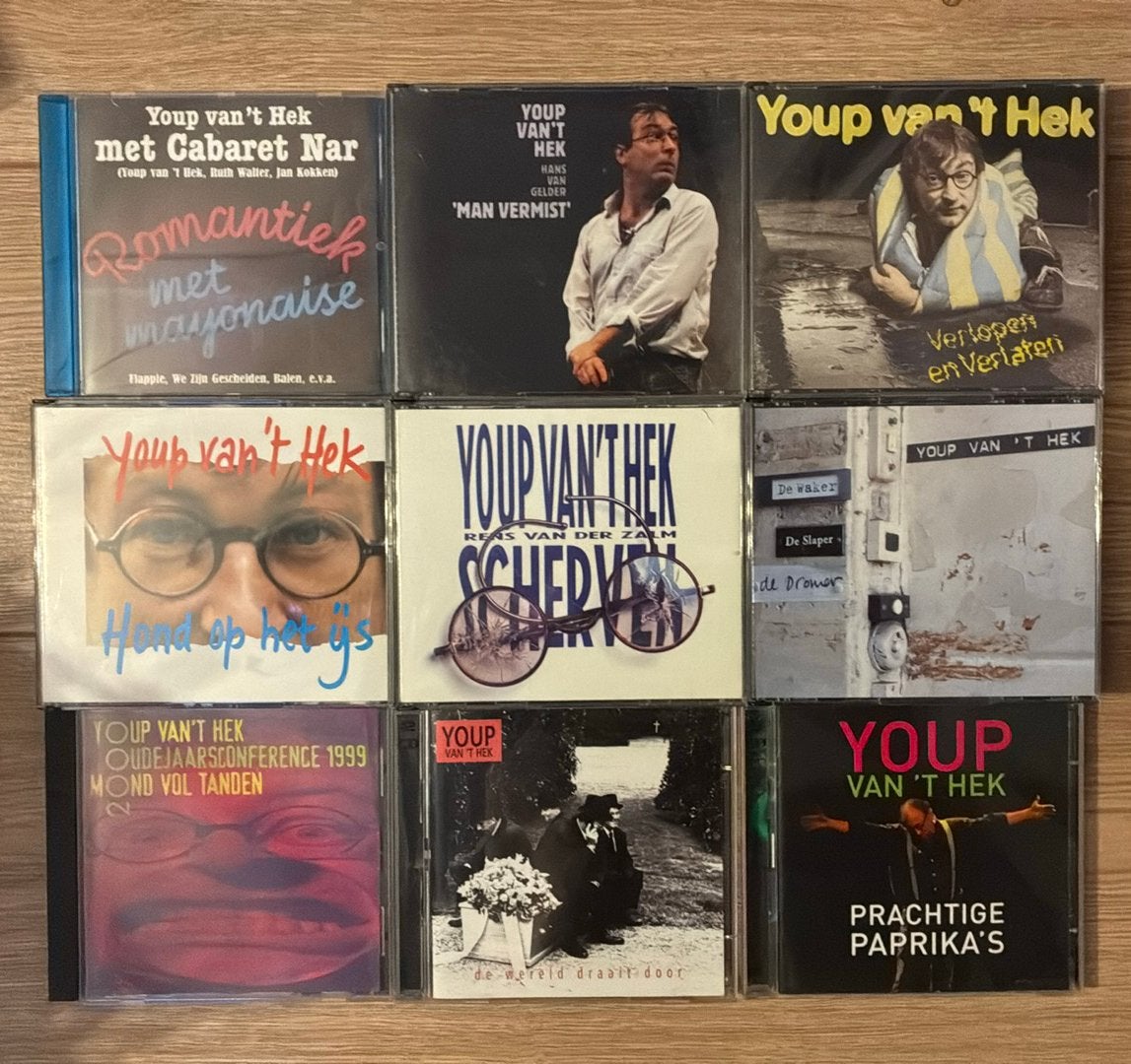9 cds Youp van “t Hek, Cd's en Dvd's, Ophalen of Verzenden, Gebruikt, Live-album