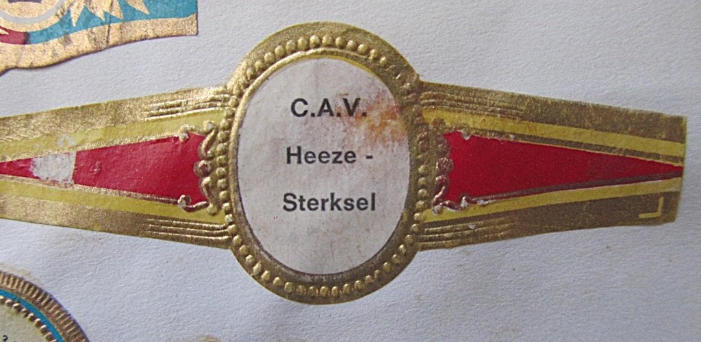 sigarenbandje   HEEZE - STERKSEL C.A.V., Ophalen of Verzenden, Gebruikt, Sigarenbandjes