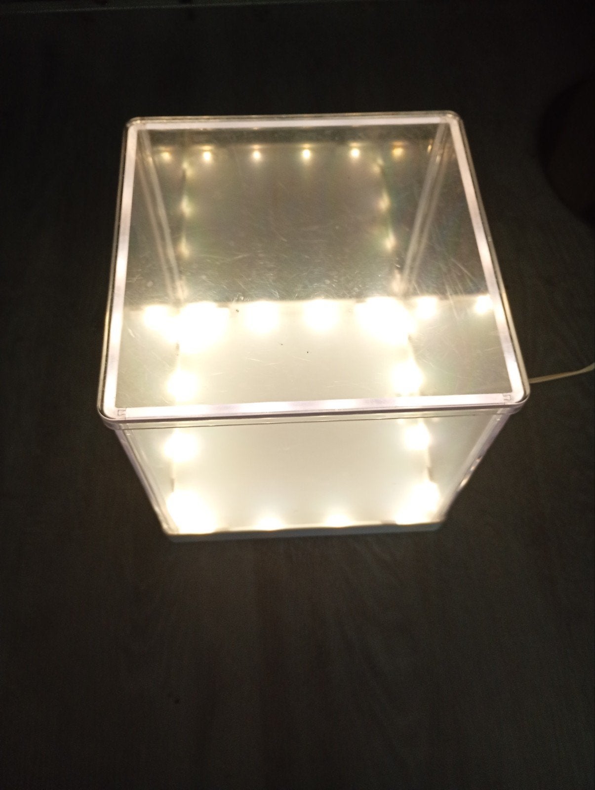 2 stuks Ikea  synas Kubus  Acryl met Verlichting, Wit, Gebruikt, Kunststof, Overige fittingen