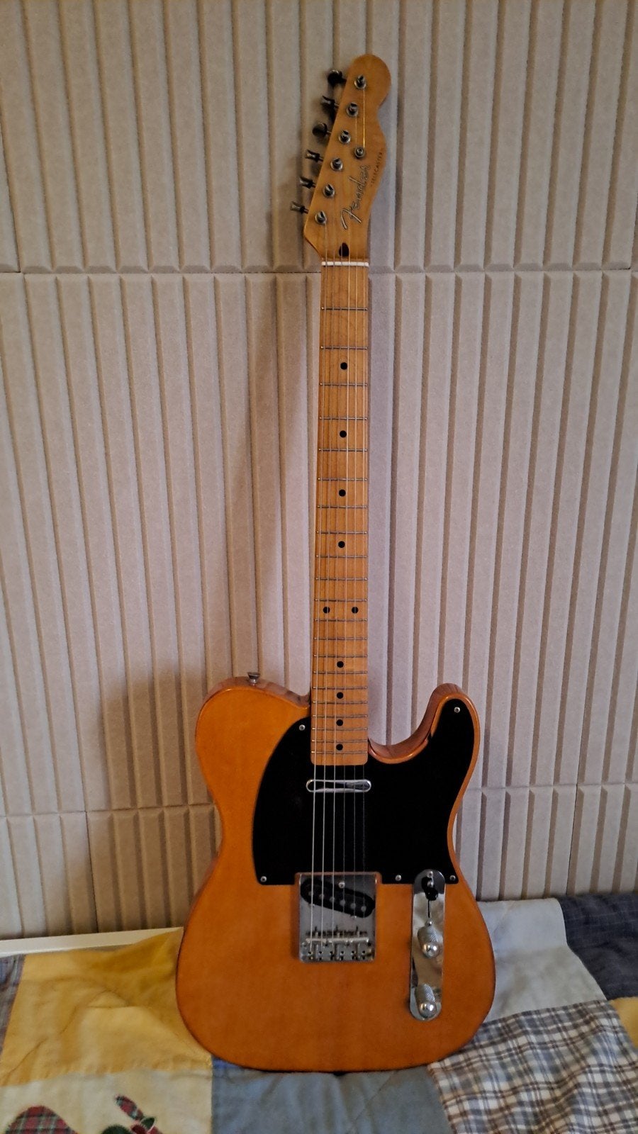 Fender Telecaster '52 Reissue Charcoal Burst - Made in Japan, Ophalen of Verzenden, Gebruikt, Solid body, Fender