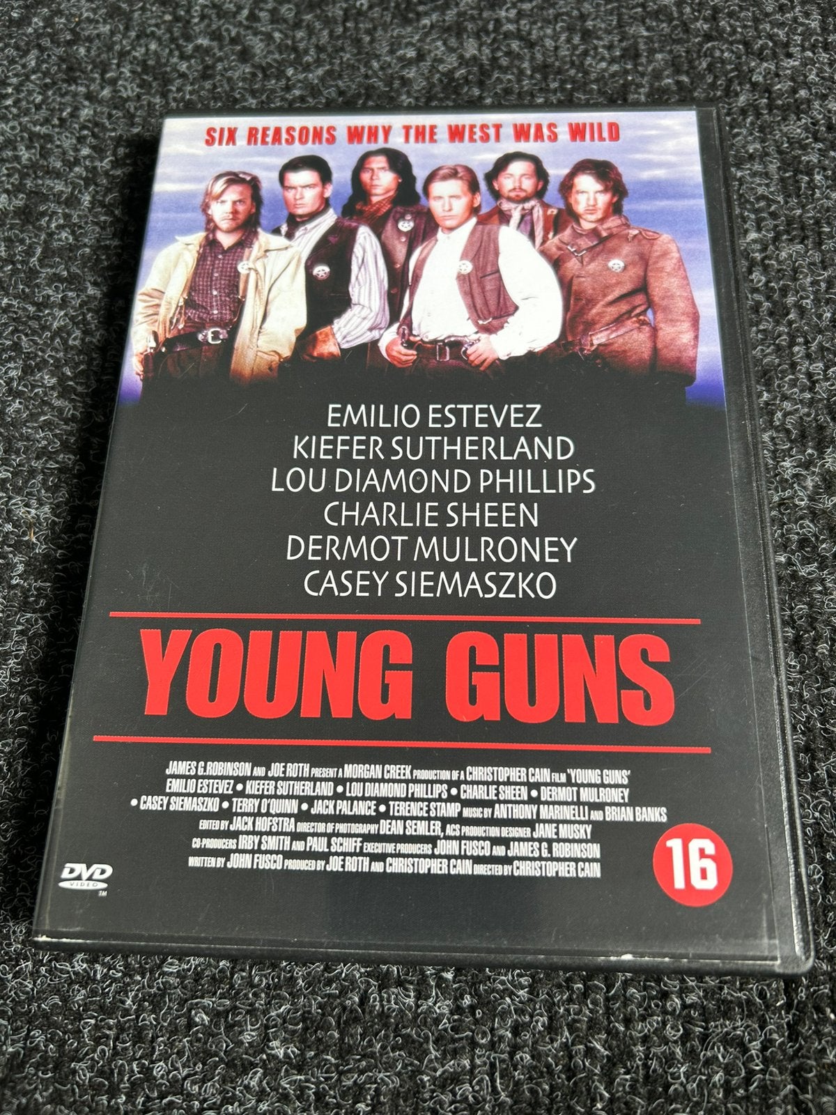 Young guns op dvd, 1960 tot 1980, Gebruikt, Vanaf 16 jaar, Ophalen of Verzenden