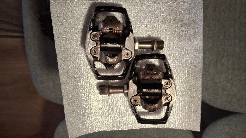 MTB pedalen Shimano PDM785, Fietsen en Brommers, Fietsonderdelen, Gebruikt, Staal, Shimano, Ophalen