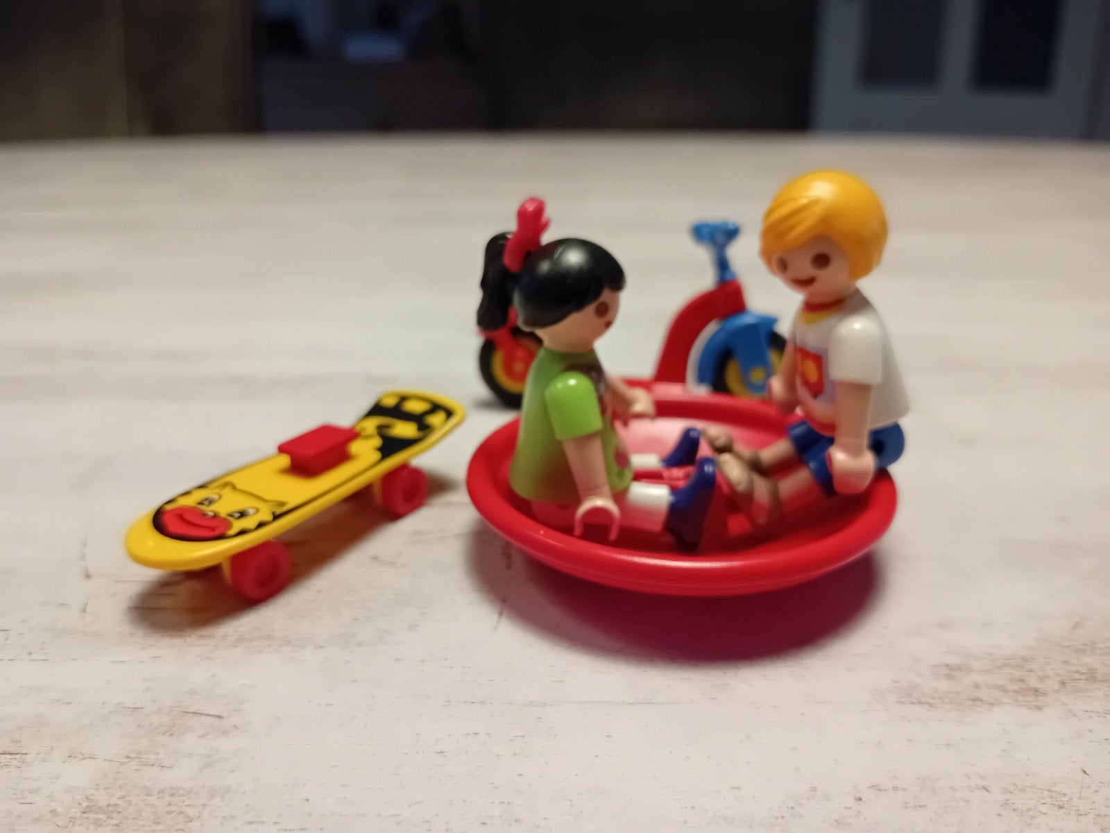 Playmobil Kinderen met Step en Skateboard, Ophalen, Gebruikt, Losse onderdelen, Family fun