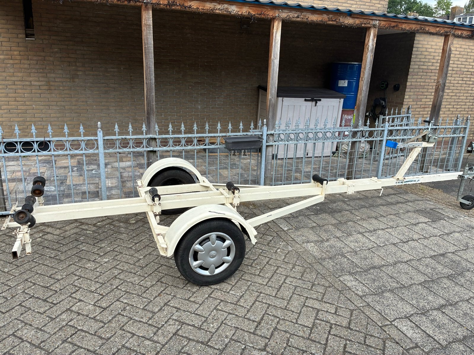 Boottrailer voor boot tot 5 meter, Ophalen, Minder dan 1500 kg, Gebruikt, Sloepentrailer
