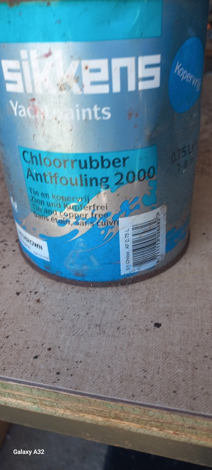 Sikkens Chloorrubber Antifouling 2000 Rood 0.75L, Watersport en Boten, Ophalen of Verzenden