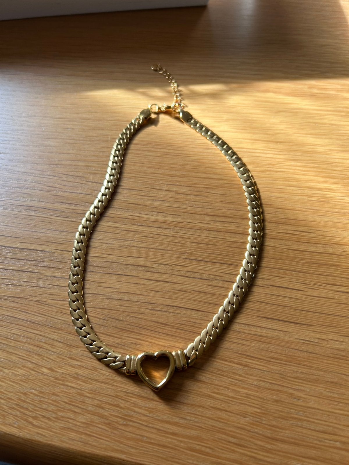 Meisjes stainless- steel met hart, Ophalen of Verzenden, Zo goed als nieuw, Goud, Overige materialen