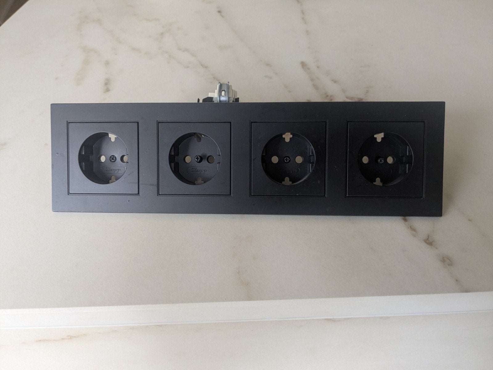 Kopp stopcontacten en dimmer, zwart., Doe-het-zelf en Verbouw, Elektra en Kabels, Ophalen, Stopcontact