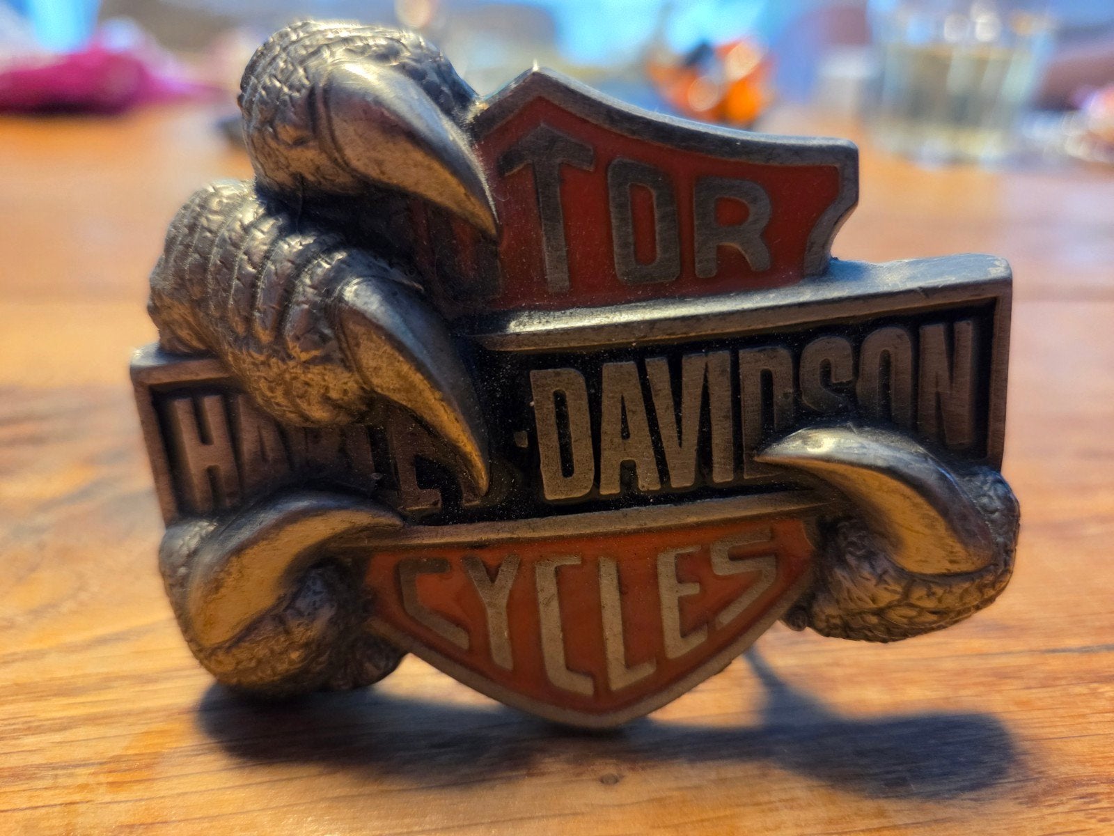 Vintage Harley-Davidson Riemgesp 1991 - Eagle Talon, Ophalen of Verzenden, Zo goed als nieuw, Harley-Davidson, Losse buckle of gesp