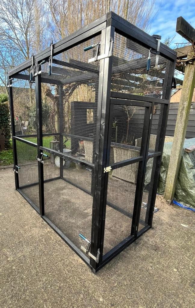 Nieuwe zwarte houten volières, 4221LV, Info@vandoorntimmerwerken.com, Nieuw, Ophalen of Verzenden