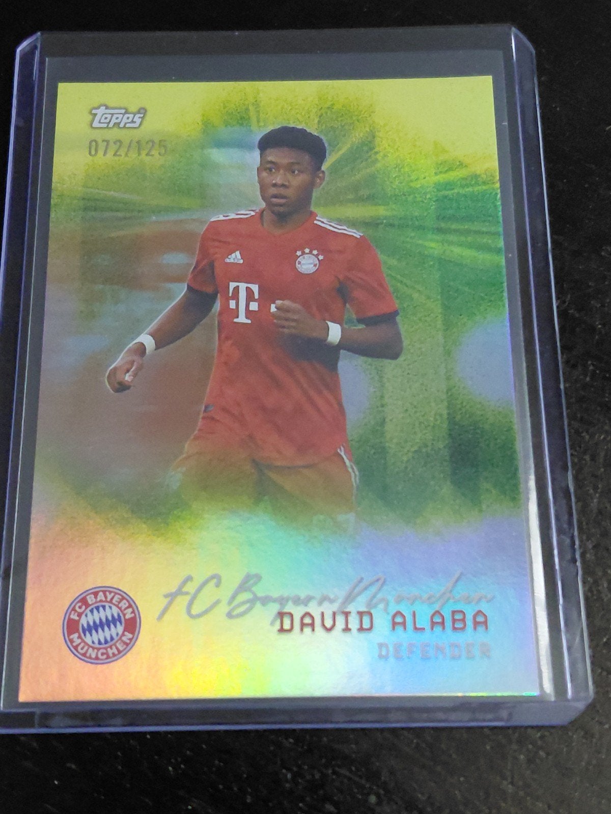 David Alaba Topps FC Bayern München Spelerskaart 072/125, Ophalen of Verzenden, Zo goed als nieuw, Buitenlandse clubs, Spelerskaart