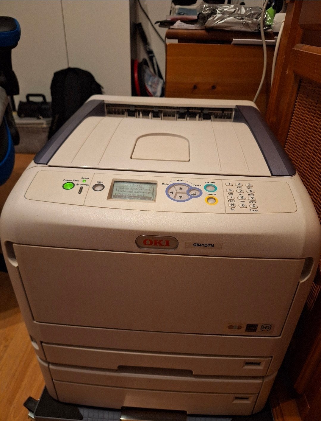 Oki C841 DTN A3 led printer (zonder wieltjes), Computers en Software, Printers, Ophalen, Gebruikt, Kleur printen, Printer