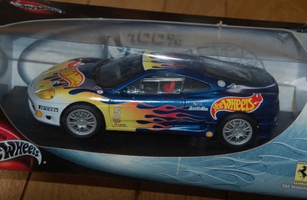 1:18 FERRARI 360 CHALLENGE HOTWHEELS livery in doos WRH, Hobby en Vrije tijd, Verzenden, Zo goed als nieuw, Auto, Hot Wheels