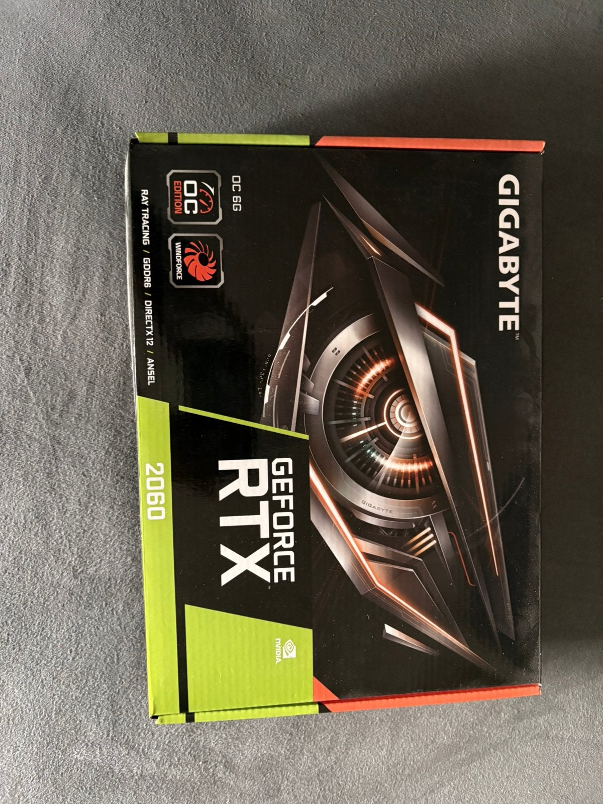 GEFORCE RTX 2060 OC GIGABYTE, PCI-Express 3, GDDR6, Ophalen of Verzenden, Zo goed als nieuw