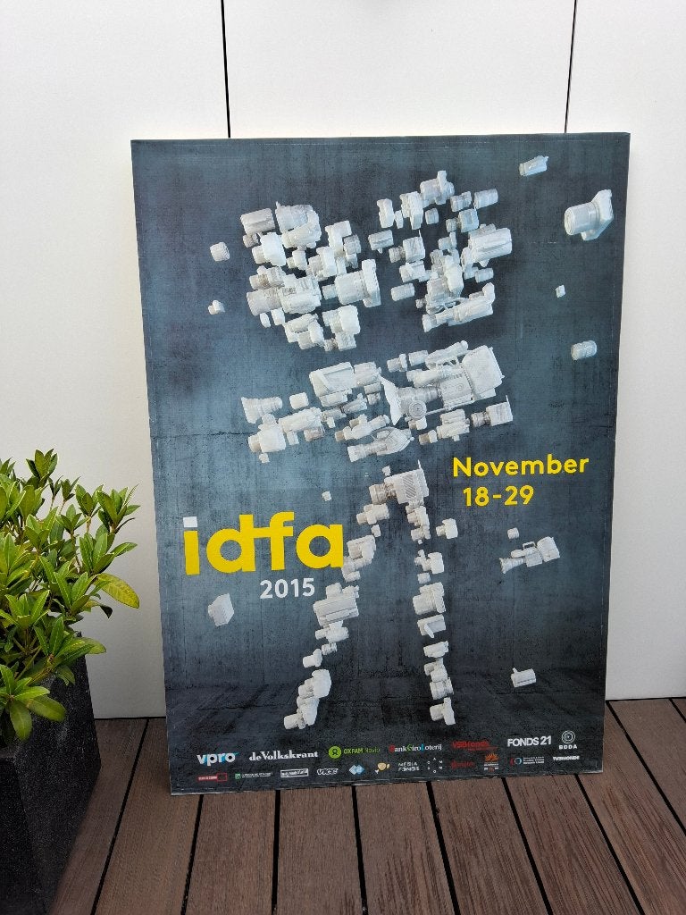 IDFA reclame poster, Verzamelen, Posters, Ophalen, Rechthoekig Staand, Deurposter of groter, Zo goed als nieuw