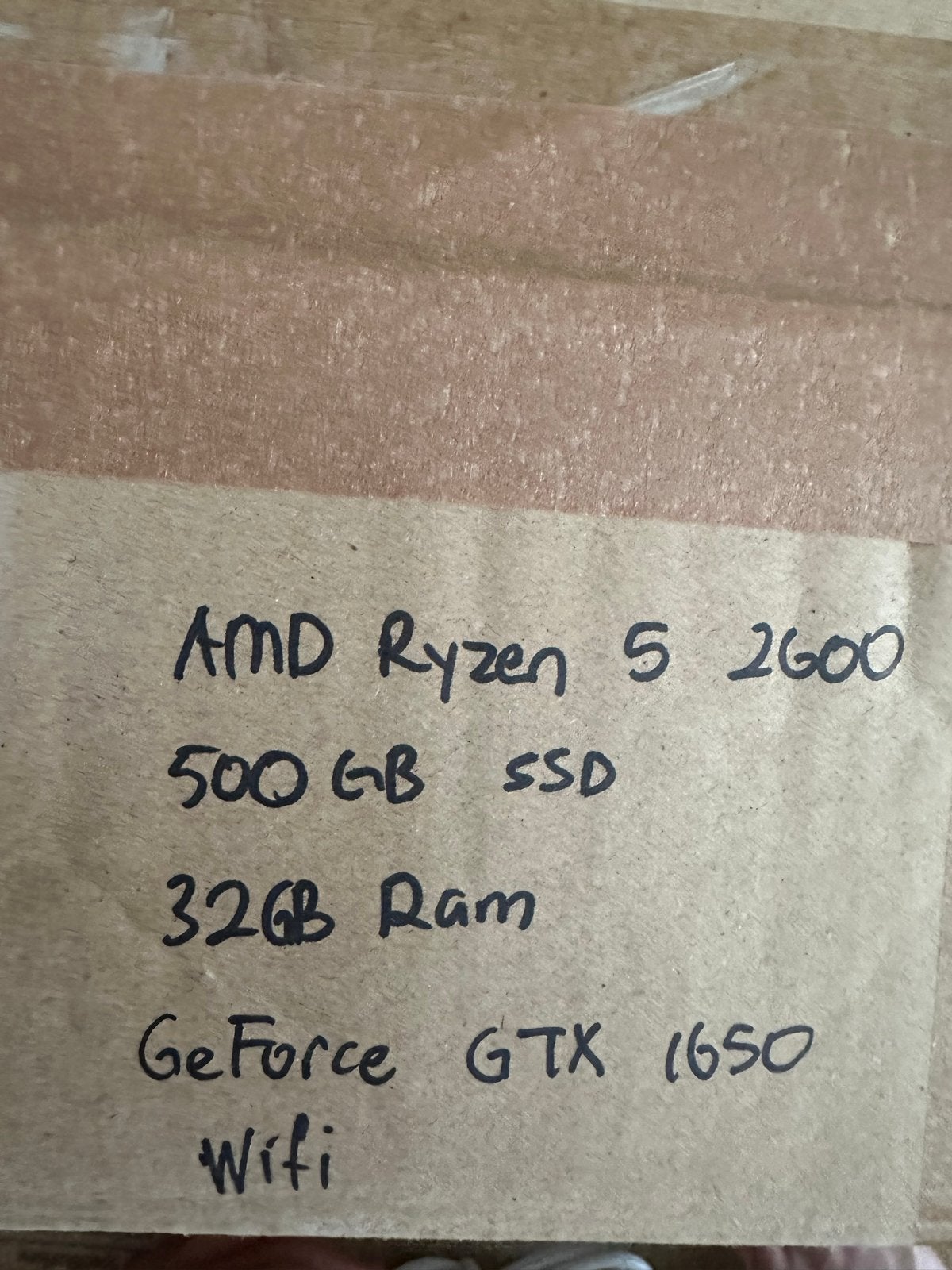 Gaming PC – Ryzen 5 2600 GTX 1650 | 32GB RAM 500GB SSD |WiFi, Ophalen, Gebruikt, 32 GB, Gaming