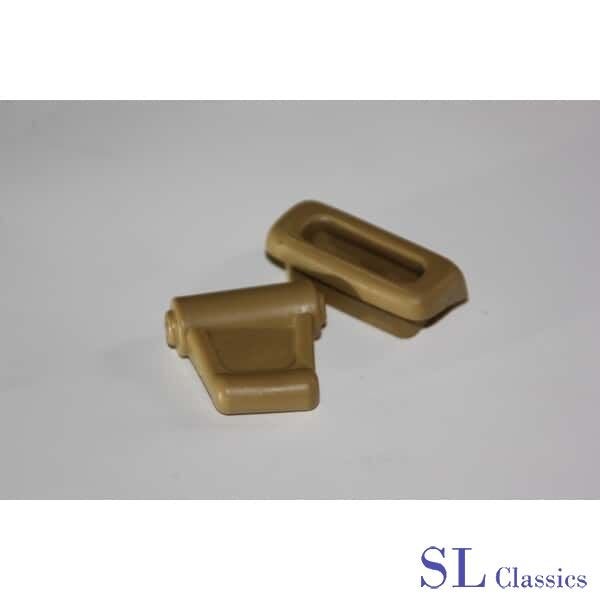 Clipset Beige voor de zonnekleppen Mercedes-Benz SL, Auto-onderdelen, Interieur en Bekleding, -, Nieuw, Ophalen of Verzenden, -