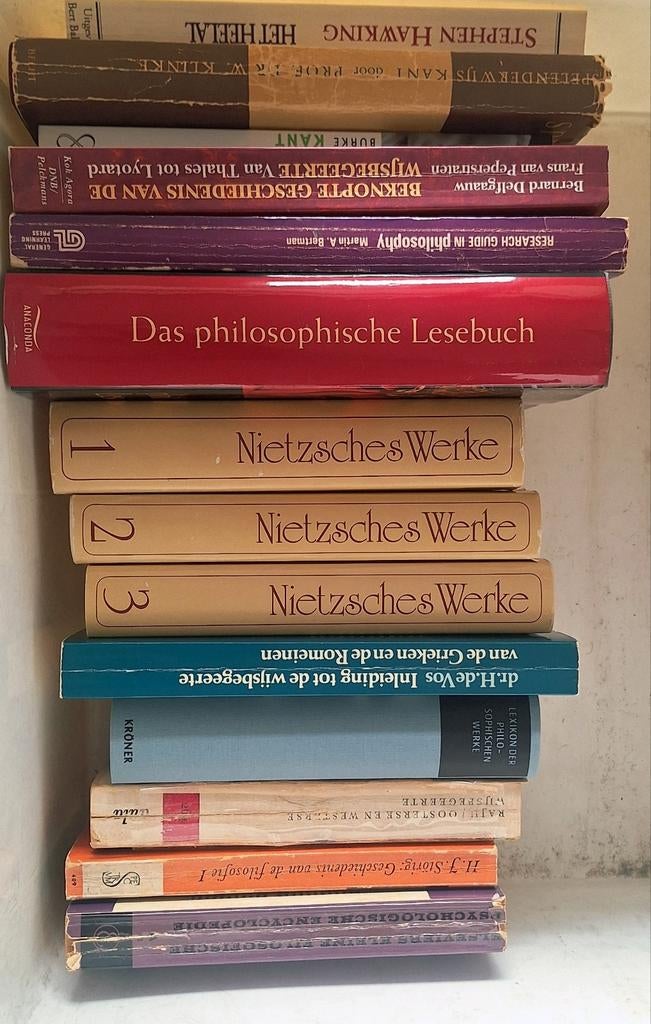 Collectie filosofieboeken, waaronder Nietzsche en Kant, Ophalen of Verzenden, Gelezen, Friedrich Nietzsche, Immanuel Kant, Stephen Hawking