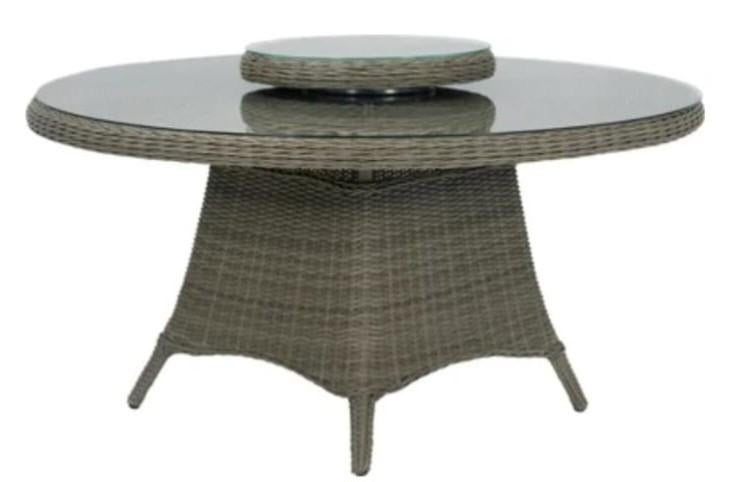 Nieuwe Intratuin tuintafel "Samba" grijs, D 150 H 75 cm, Tuin en Terras, Tuintafels, Ophalen of Verzenden