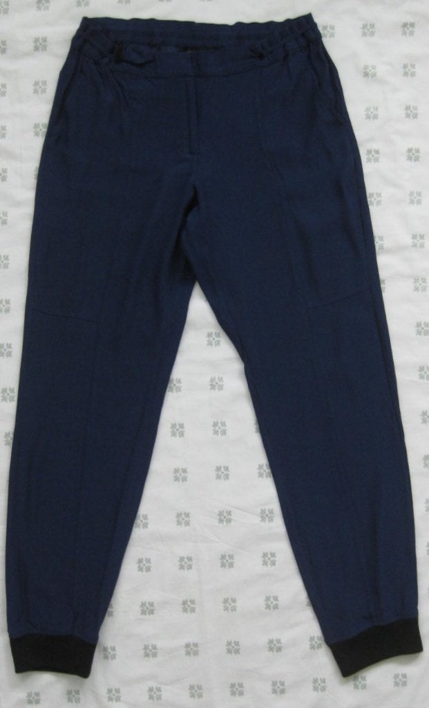 Claudia Sträter blauwe broek, mt 38, Maat 38/40 (M), Blauw, Ophalen of Verzenden, Zo goed als nieuw