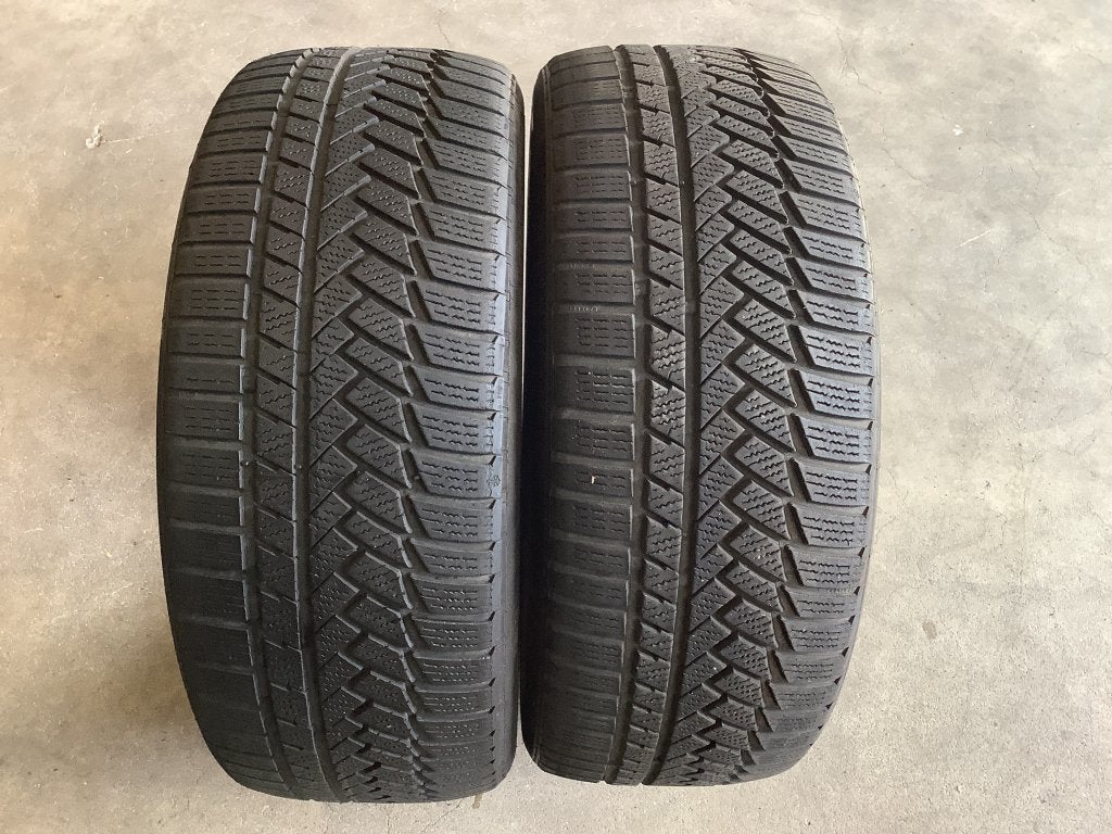 2x Continental WinterContactTS850P (225/45R18 95V), Auto-onderdelen, 18 inch, Gebruikt, Winterbanden, Banden