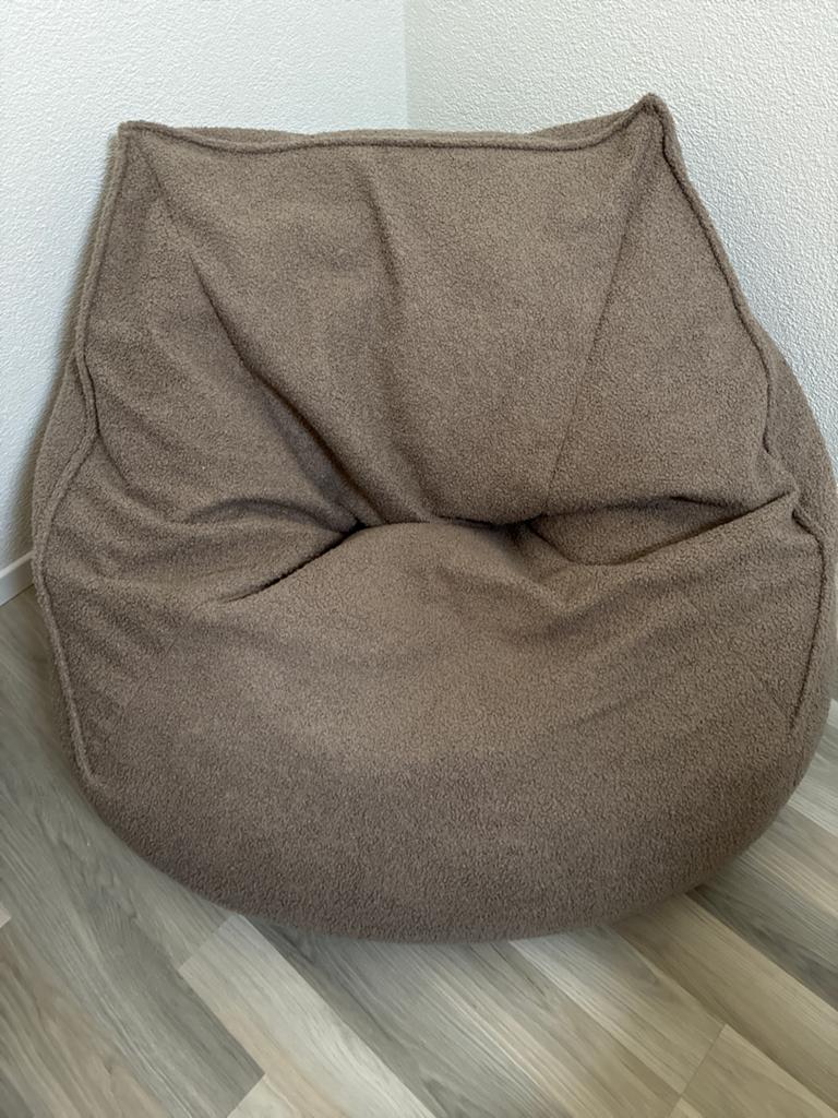 Comfortabele bruine zitzak van Lebel, Huis en Inrichting, Zitzakken, Ophalen, Zo goed als nieuw, Bruin, Zitzak