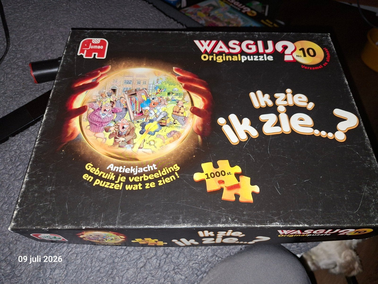 Wasgij Original 10: Antiek jacht - Rookvrij, compleet, Ophalen of Verzenden, 500 t/m 1500 stukjes, Gebruikt