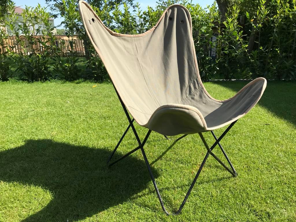 Comfortabele vlinderstoel - ideaal voor binnen en buiten, Ophalen, Gebruikt, Overige kleuren, Metaal