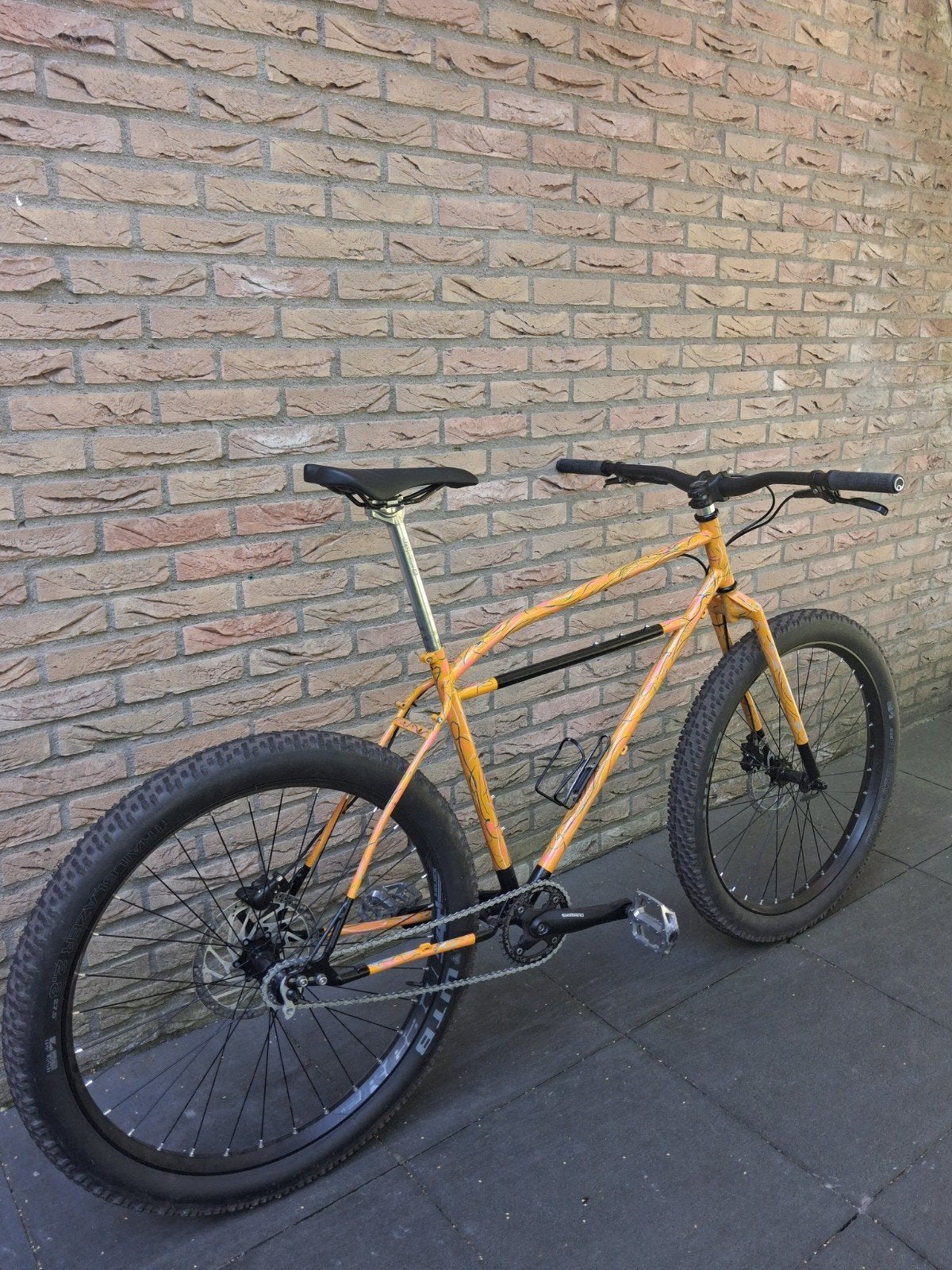 klunker mountainbike 27.5 plus banden, Gebruikt, Heren, 49 tot 53 cm, Ophalen