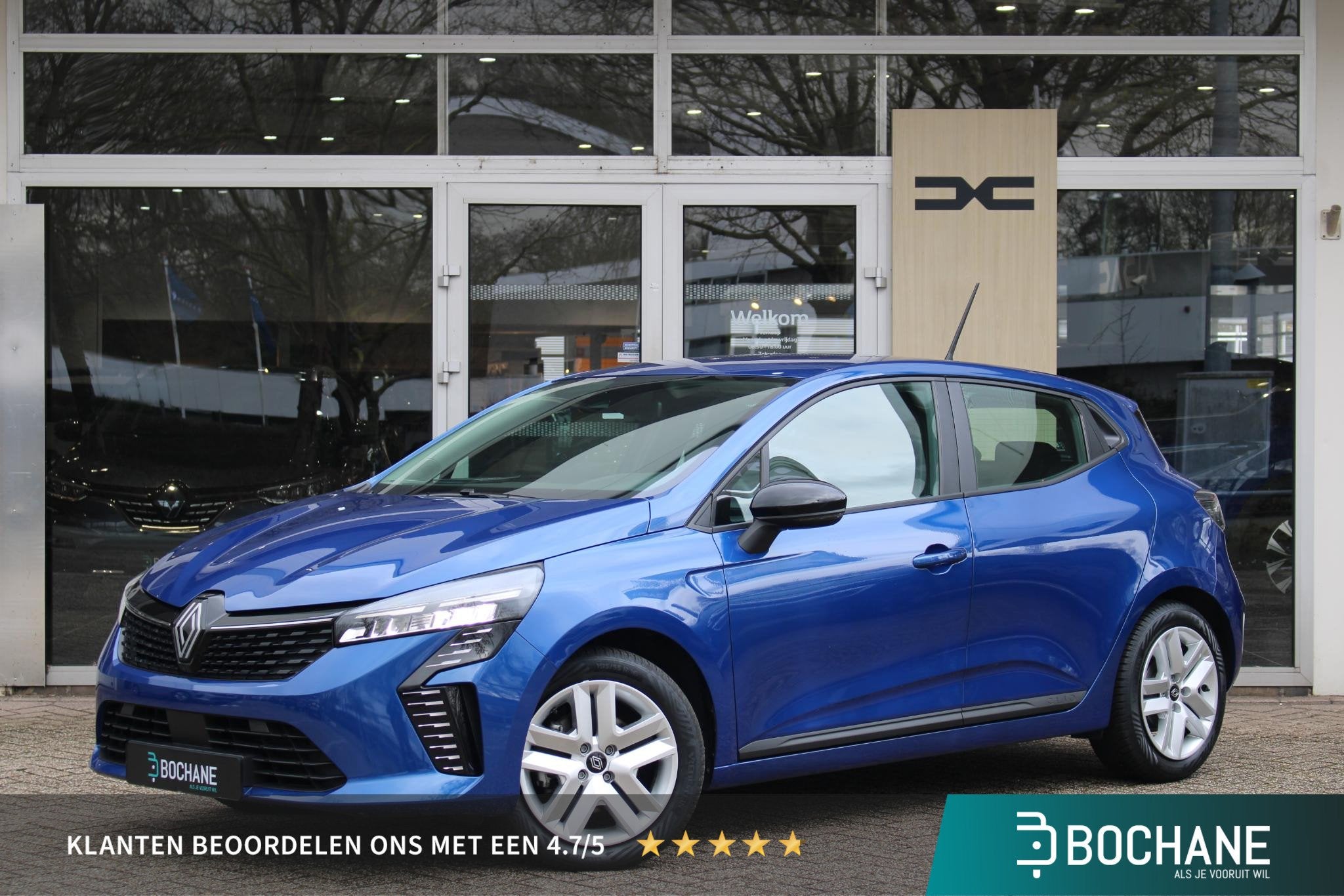 Renault Clio 1.6 E-Tech Full Hybrid 145 evolution | Navigati, Auto's, Gebruikt, Met garantie (alle), Blauw, Hybride Elektrisch/Benzine